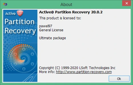 Active Partition Recovery Ultimate 26.0.2.2 + Boot Disk + ключ