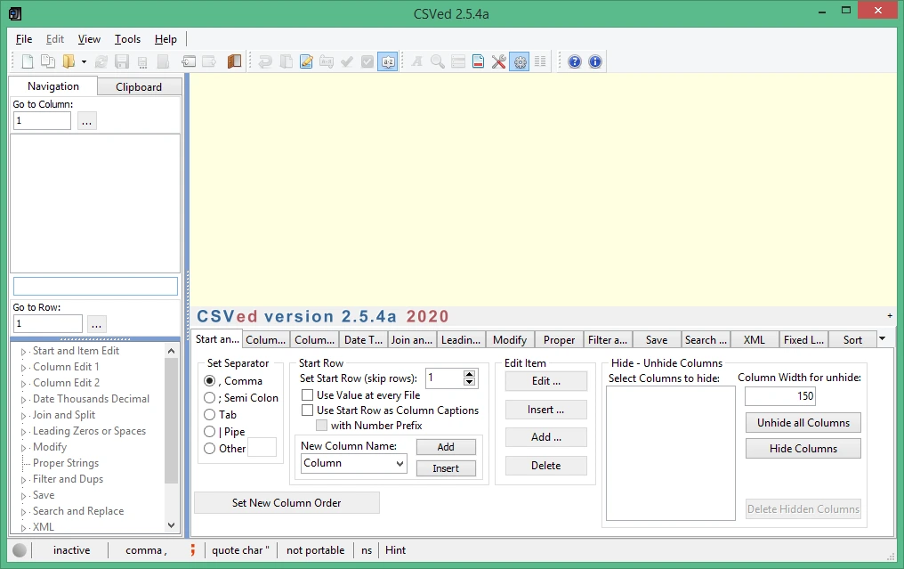 CSVed 2.5.4a