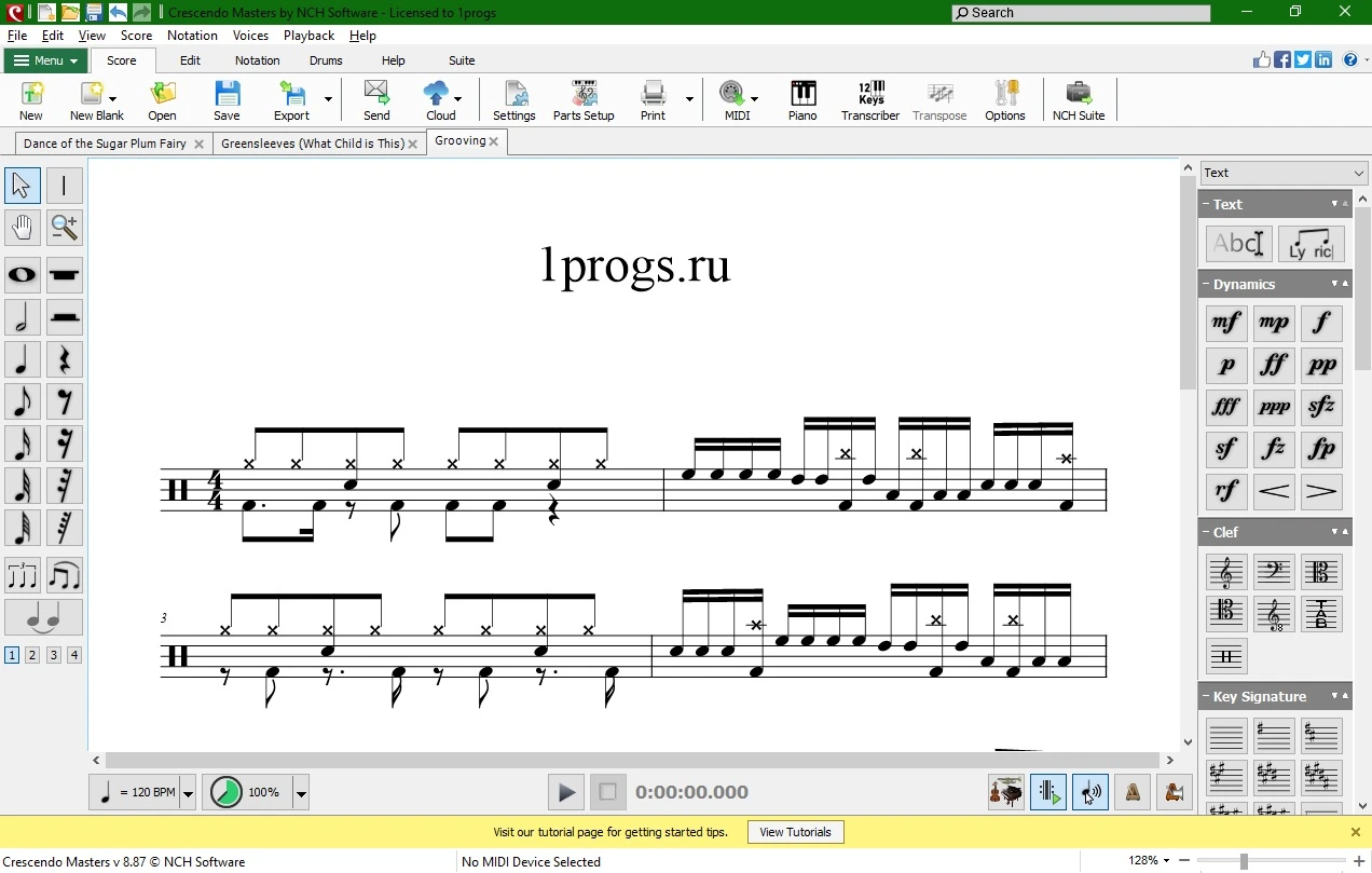 Crescendo Music Notation Editor 12.00 + crack