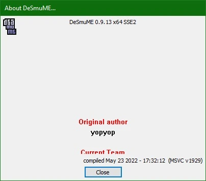 DeSmuME Emulator 0.9.13