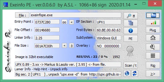 Exeinfo PE 0.0.6.7