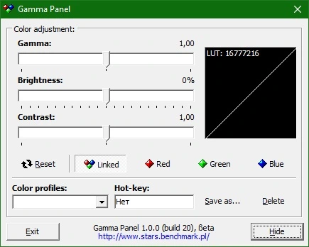 Gamma Panel 1.0