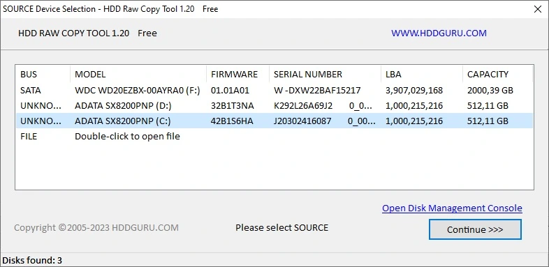HDD Raw Copy Tool 2.6