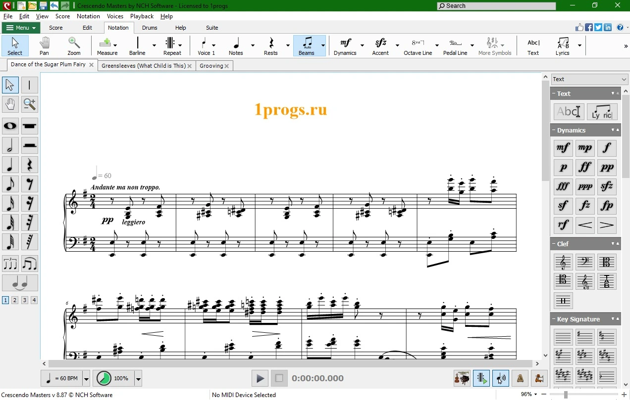 Crescendo Music Notation Editor 12.00 + crack
