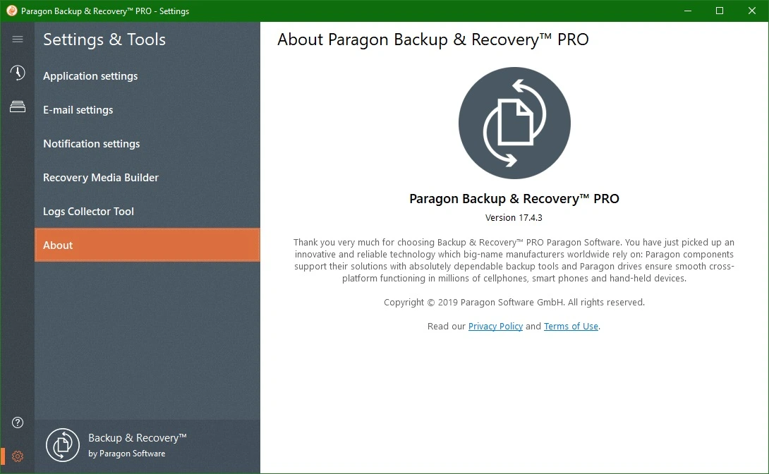 Paragon Backup & Recovery 17.9.3 Free + Pro