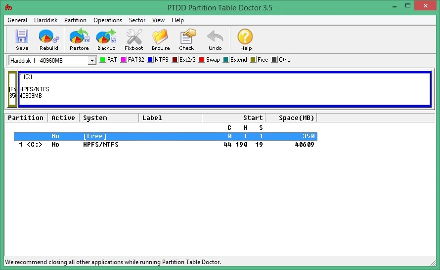 Partition Table Doctor 3.5