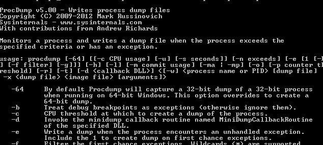 ProcDump 11.0