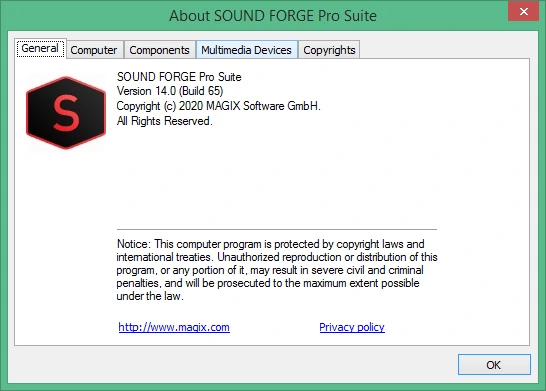 Sound Forge Pro Suite 18.0.0.21 + Rus + crack