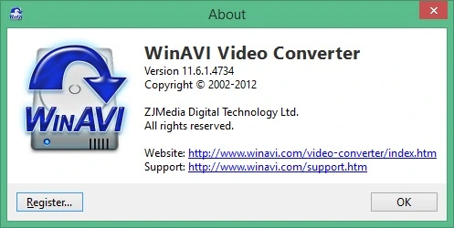WinAVI Video Converter 11.6.1.4734 + регистрационный код