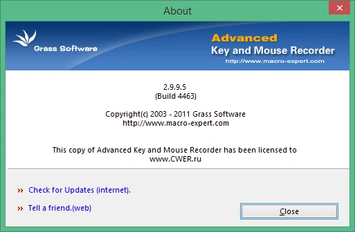 Advanced Key and Mouse Recorder 2.9.9.5 крякнутый